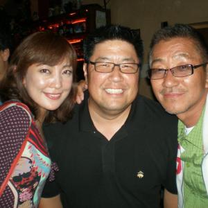 Wrap party for the feature film TAKAMINE - with actress Misato Tanaka and director Toru Ichikawa.