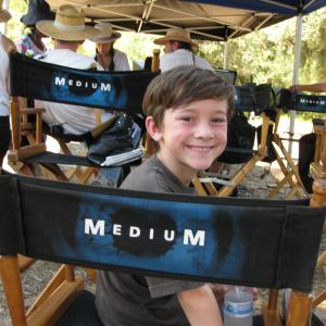 Griffin on the set of Medium