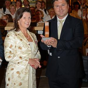 Director Wolfgang Santner and Herta Margaret HabsburgLothringen at the Flame Of Peace Award Ceremony