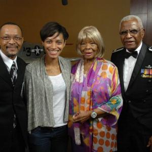 Tuskegee Airmen Convention  l to r Emerson Mungin Monika Watkins Pearlie Harvey and Lt Col James Harvey III