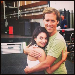 On the set of Married with Nat Faxon