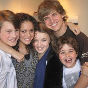 The cast of Life with Boys Nathan McLeod Torri Webster Madison Pettis Michael Murphy and Jake Goodman