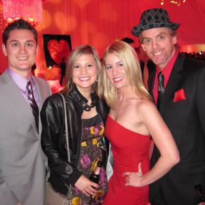 Greg Wilson Emily Wilson Jill Morrison and Matt Walker at the Valentines Day premiere party