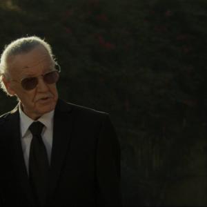 Nicole Fox and Stan Lee for Dr Pepper and The Avengers