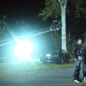 On the set of The Monkey's Paw, October 2012.