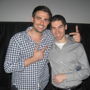 Michael Matteo Rossi with Jonathan Bennett at the cast screening of Misogynist