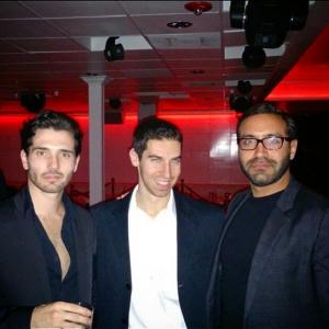 With actors Tomas Decurgez and Alain Washnevsky at Confidential wrap party in Beverly Hills.