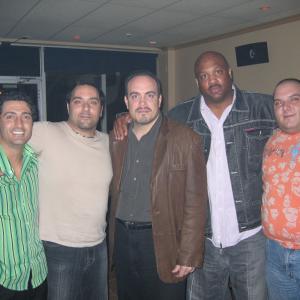 night out with  Dino Valiotis David Zayas Alvin Powell and brother Mark  BURNING MUSSOLINI 