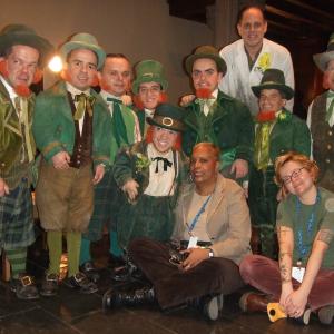 Boardwalk Empire aged newly tailored leprechan costumes with designer John Dunn