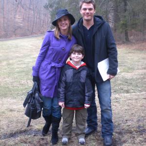 with Jeff Branson and Gina Tognoni on the set of The Guiding Light april 2009