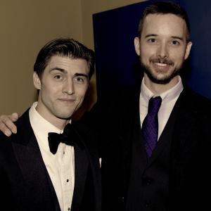 Cole with Tyler Cade Simmons at the 'Uncharted - Hidden Tyrants' premiere.