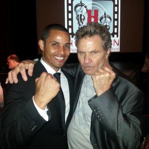 Joaquin Maceo Rosa & Martin Kove(Karate Kid, Cagney & Lacey, Rambo: First Blood Part II) at The Hoboken Film Festival.