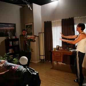 Marco DiGeorge on the set of the short film 