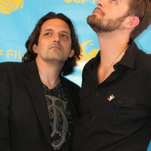 Promotional Photo with Producer Chase Caldwell for the film Leehto