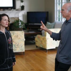 Still of Larry David and Susie Essman in Curb Your Enthusiasm 1999