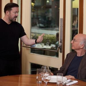 Still of Larry David and Ricky Gervais in Curb Your Enthusiasm 1999