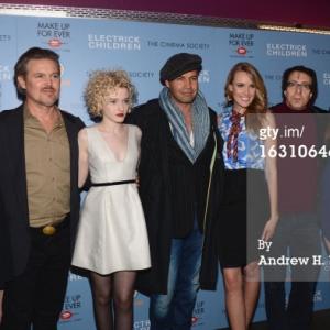 NEW YORK NY  MARCH 04 LR Rebecca Thomas Bill Sage Julia Garner Billy Zane Cassidy Gard Richard Neustadter and Jessica Caldwell attend The Cinema Society  Make Up For Ever screening of Electrick Children at IFC Center on March 4 2013 in New York City