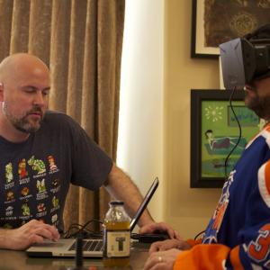 Kevin Smith demos the new Oculus Rift headset with Director Jeremy Snead