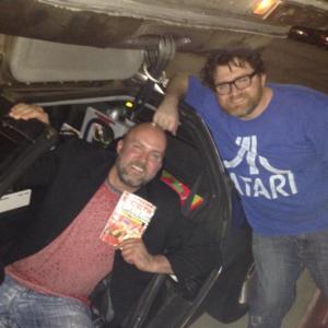 Jeremy Snead and Ernest Cline at Video Games The Movie screening
