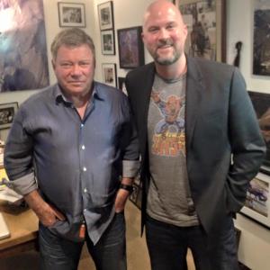 Director Jeremy Snead with William Shatner post interview