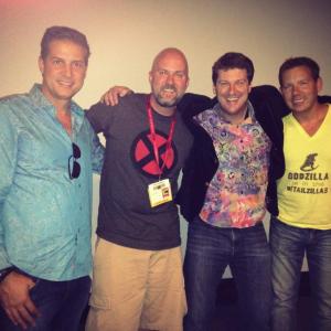 David Perry, Jeremy Snead, Randy Pitchford and Cliff Bleszinski at Video Games: The Movie screening.