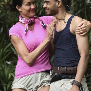 Still of Janice Dickinson and Sanjaya Malakar in I'm a Celebrity, Get Me Out of Here! (2003)
