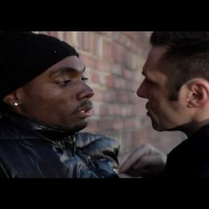 A still of Christopher Stadulis and Terron Jones in Shotgun Poet