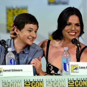 Lana Parrilla and Jared Gilmore at event of Once Upon a Time 2011