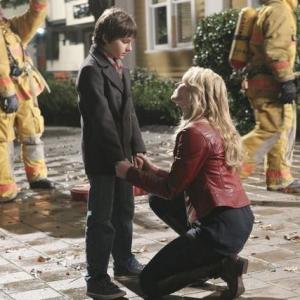 Still of Jennifer Morrison and Jared Gilmore in Once Upon a Time 2011