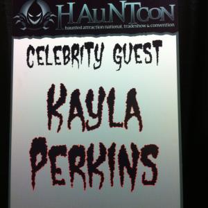 My Sign for my autographing booth at HauntCon