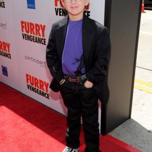 Connor Gibbs attends the premier of Furry Vengeance.