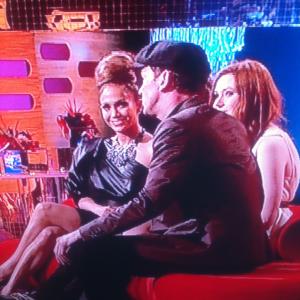 On the couch with an impressed looking JLo on The Graham Norton Show UK 2010