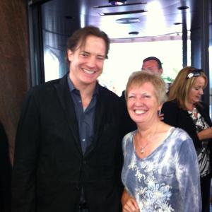 Teresa Godfrey and Brendan Fraser at Belfast premiere of Terry Georges Whole Lotta Sole
