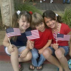 Kirstin with her sister Kylie and Brother Kaden. 4th of july 2010