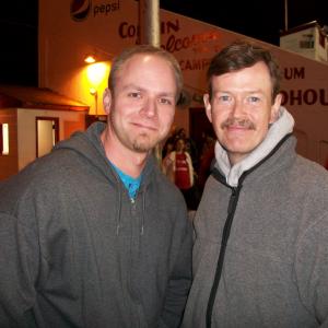 Dylan Baker and I on the set of 