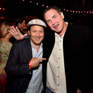 Rob Schneider and Norm McDonald at event of Joe Dirt 2: Beautiful Loser (2015)