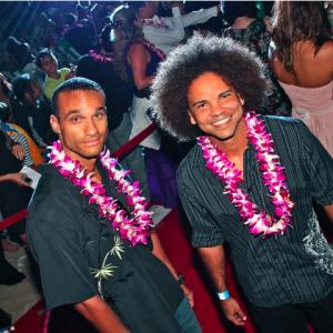 Jason Quinn and Jonathan Sypert on the Red Carpet at Hawaii FiveO Premier