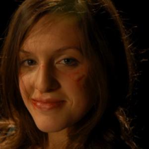 Abigail Tarttelin on the set of Triple Hit (Schrodinger's Girl) as Rebecca.
