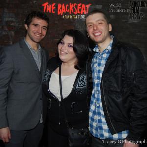 The Backseat world premier (From Left to Right: Costa Nicholas, Diana Costello, Chris Bellant)