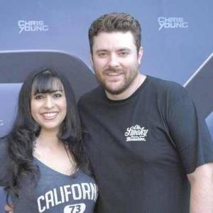 Jinnder with singer Chris Young