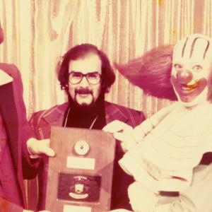 Producer JC Cummings, Larry Thompson (Whoodini) and Bozo (Art Cervi) 1st Nationally Syndicated series of Larry Harmon's Bozo's Big Top in 109 markets, 1972-76