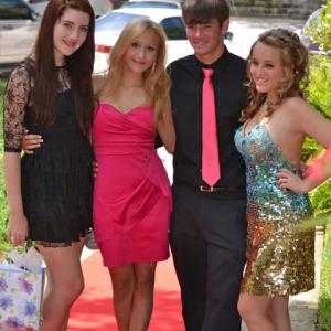 Cast of Awry at film premier
