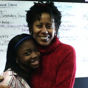 Francesca Chaney with Vernee Watson at Acting Class