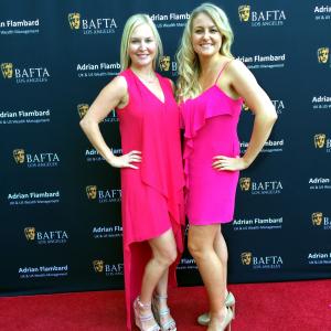 BAFTA LA Garden party Janine Gateland with Co Producer Rachel Ryling Creating Producing Writing and Performing in F Marry Kill movie together