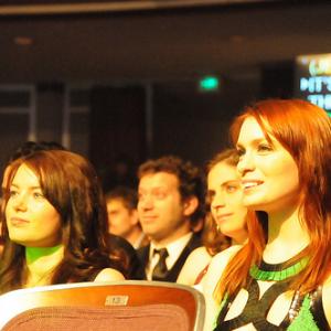 M Elizabeth Hughes and Felicia Day attend the 1st Annual Streamy Awards