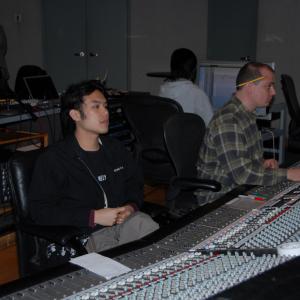 Bruce Hwang Chen sound mixing in Legacy Studio