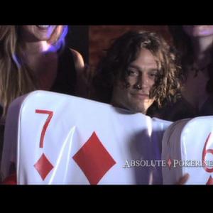 John Charles Meyer in a commercial for AbsolutePoker, directed by Joe Reitman