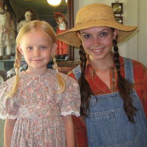 On the set of The Measure of a Man Tina Mirka Young Emogene and Ilona Hansen Child Emogene 1930s Sharecroppers Aug 2010