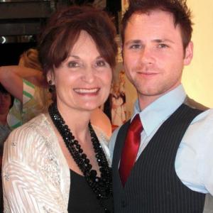 Jesse Kozel with Beth Grant at the Sordid Lives The Series premiere NYC July 2008