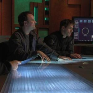 Still of Ben Browder and David Hewlett in Stargate SG1 1997